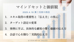 マインドセットと価値観 #244