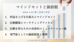 マインドセットと価値観 #245