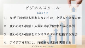 2025年5月大阪ビジネススクール