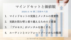 マインドセットと価値観 #248