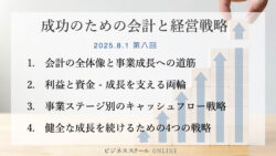 成功のための会計と経営戦略#8　【会社の成長エンジン】利益と資金の好循環を生み出す会計戦略